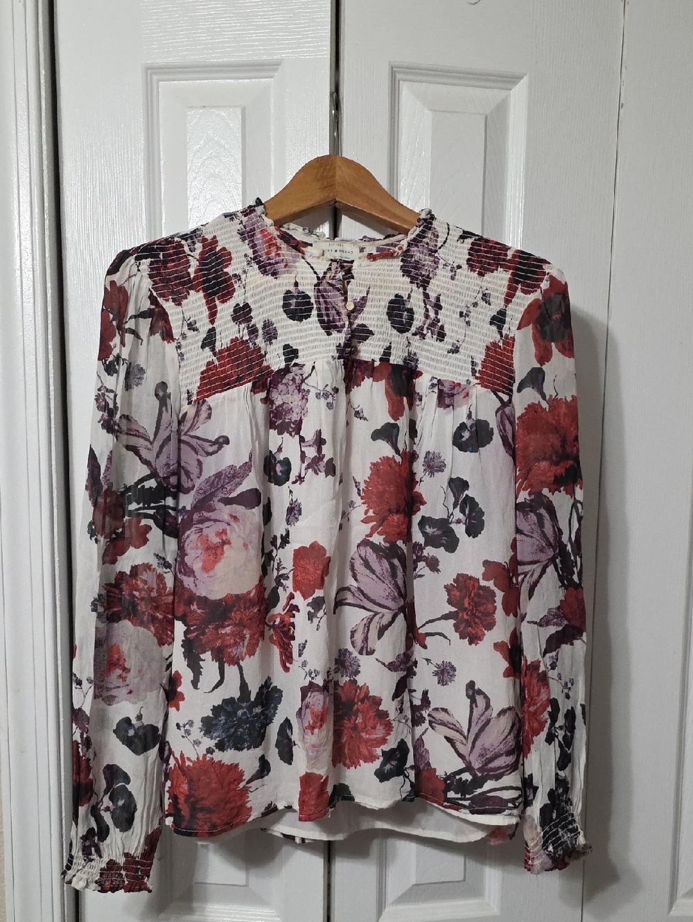 Lucky Brand Loose Fitting Floral Top
